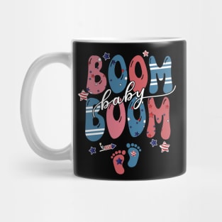 4th of July pregnantcy mom Mug